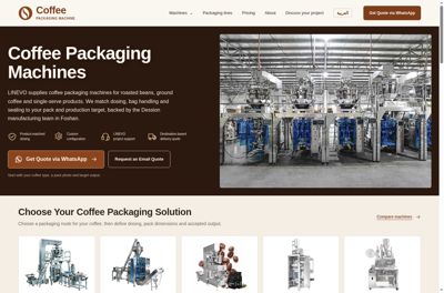 LINEVO Coffee Packaging Machine